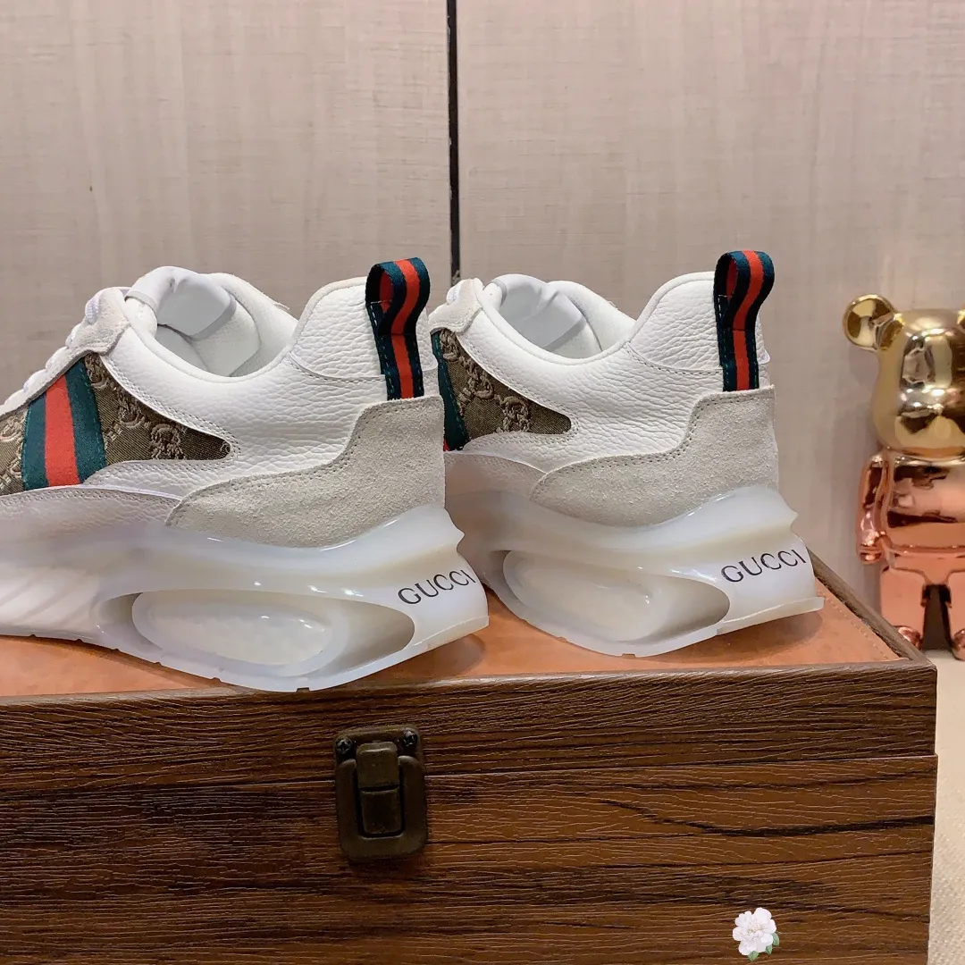 Men's men's shoes💰460💰💰🎩🎩[Lightning][Lightning] "Gucci*" The latest • popular casual shoes, top brand [seduce] luxury ~ purchasing agency, top ~ quality. [Strong] The upper is made of imported breathable cowhide with material ➕ breathable sheepskin feet (•) and fine workmanship. The original stylish and stylish soft rubber wear-resistant and non-slip outsole is light and comfortable on the feet. The real thing looks better when taken in real life. 013: code: 38-44, 4️⃣ colors